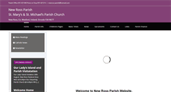 Desktop Screenshot of newrossparish.ie
